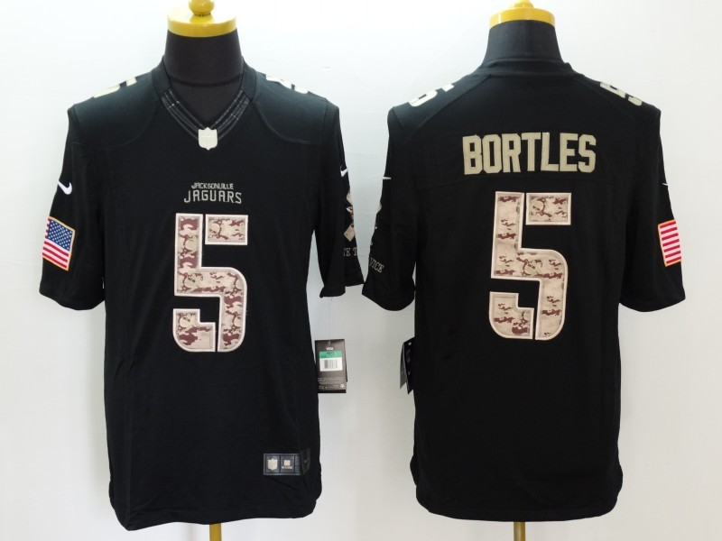 Men's Jacksonville Jaguars Blake Bortles #5 Black Jersey